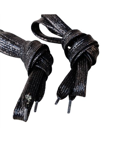 Lacets fantaisie 1paire 110cm noir
