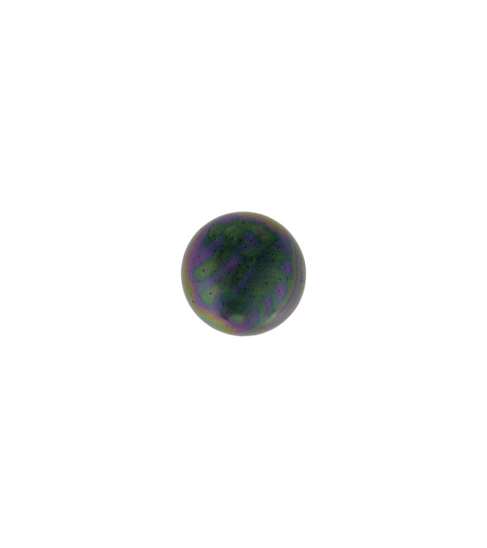 Lot de 3  boutons perles ovales 10mm gris 