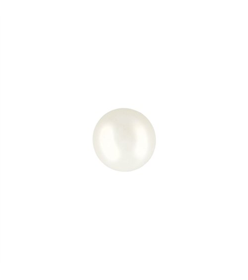 Lot de 6  boutons perles ovales 10mm blanc 