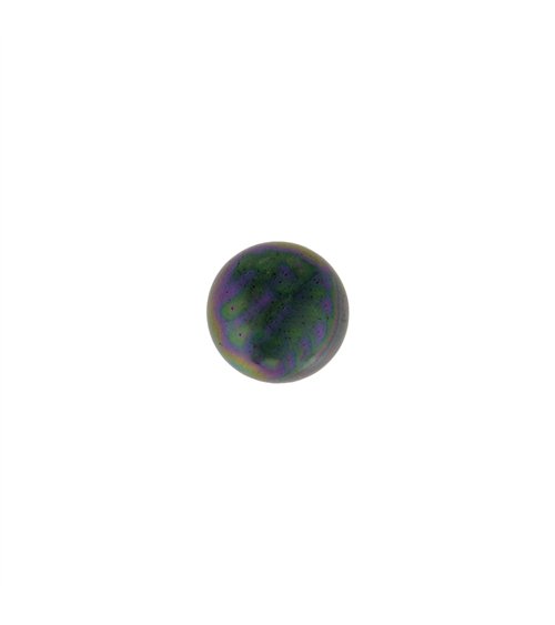 Lot de 6  boutons perles ovales 10mm gris 