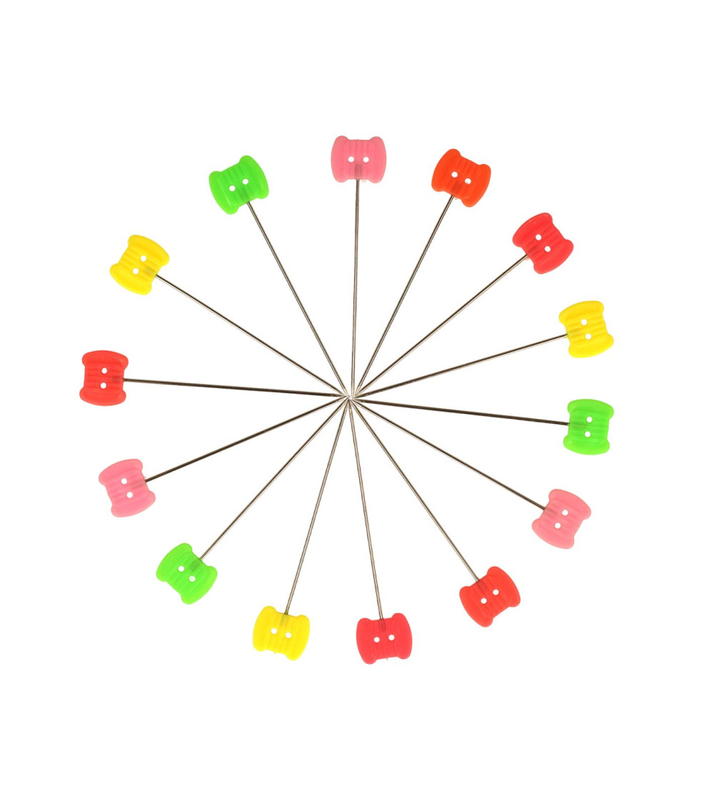 Box of 100 fancy bobbin pins