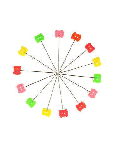 Box of 100 fancy bobbin pins