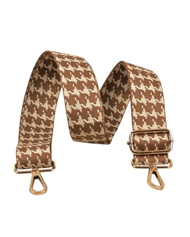 Bandoulière tendance 40x135cm beige/marron