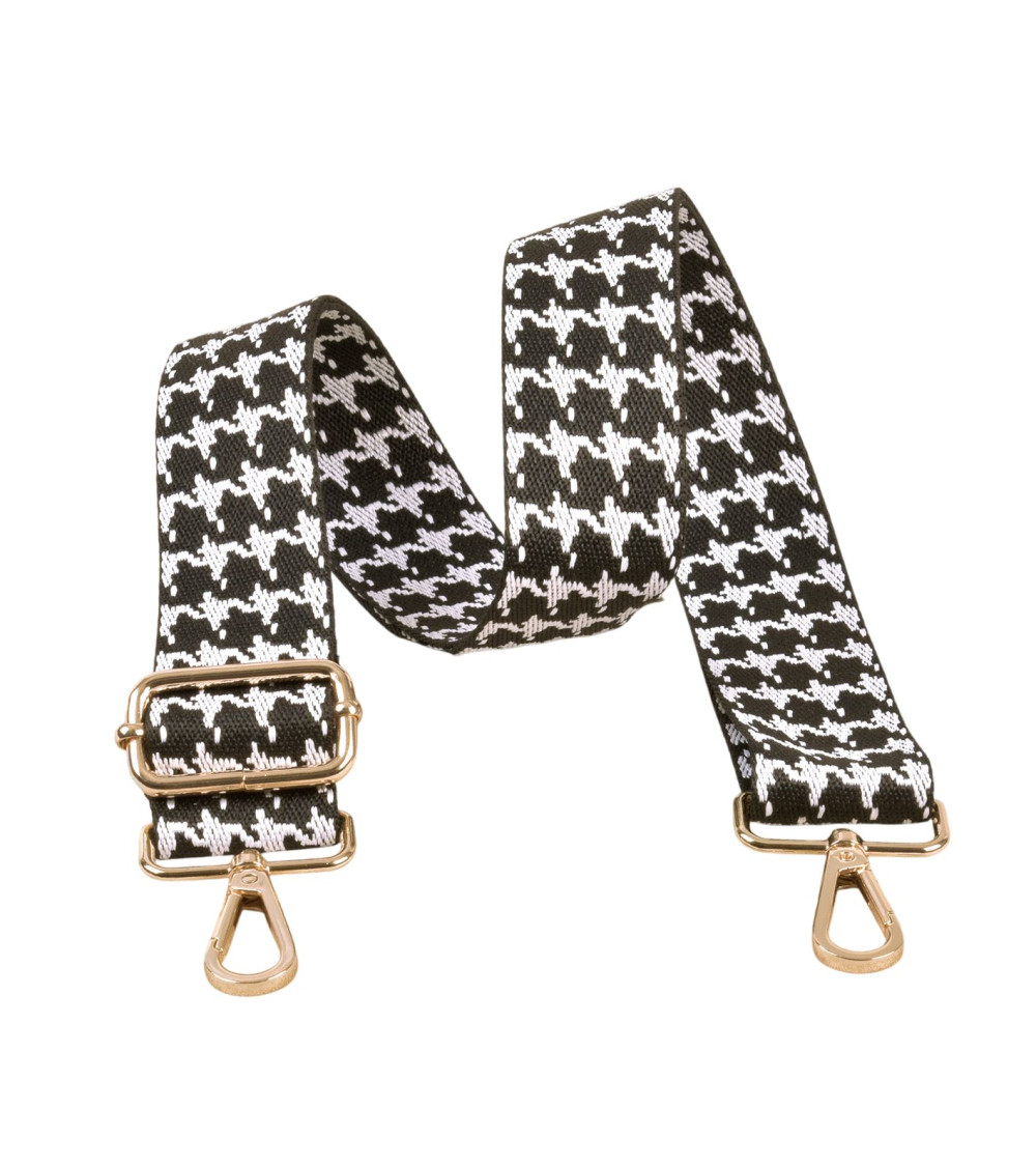 Bandolera Trendy 40x135cm negro blanco