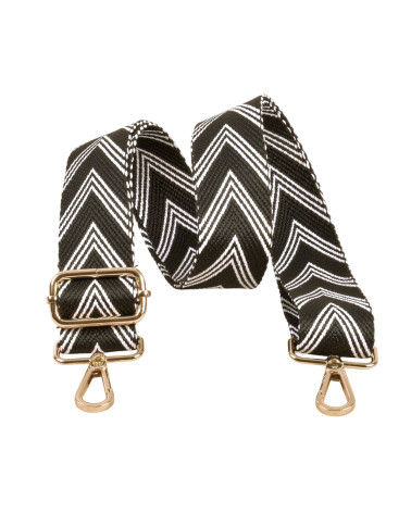 Bandolera Trendy 40x135cm negro blanco