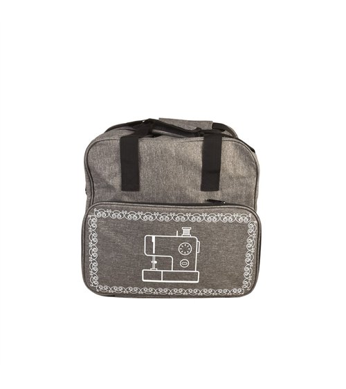 Sac pour machine à coudre/surjeteuse gris clair 38x29x36cm