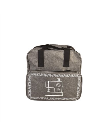Sac pour machine à coudre/surjeteuse gris clair 38x29x36cm