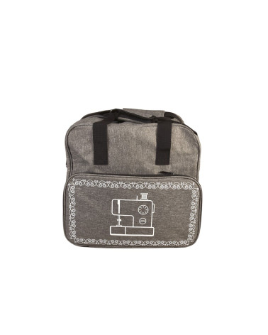 Tasche für Nähmaschine/Overlocker hellgrau 38x29x36cm