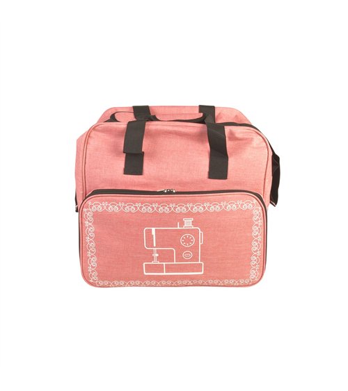 Sac pour machine à coudre/surjeteuse rose layette 38x29x36cm