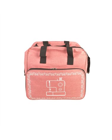 Sac pour machine à coudre/surjeteuse rose layette 38x29x36cm