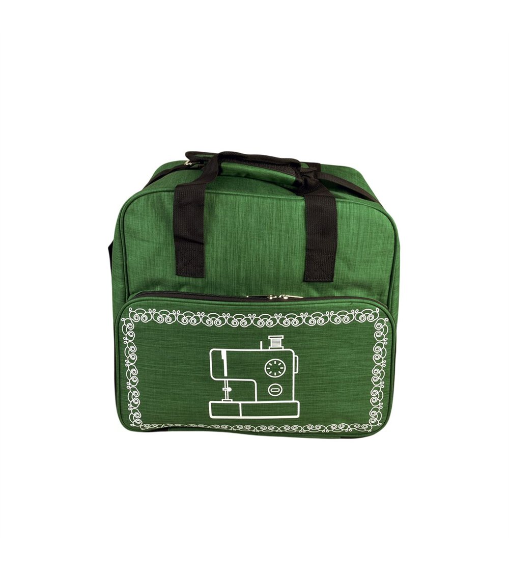 Sac pour machine à coudre/surjeteuse vert saule 38x29x36cm