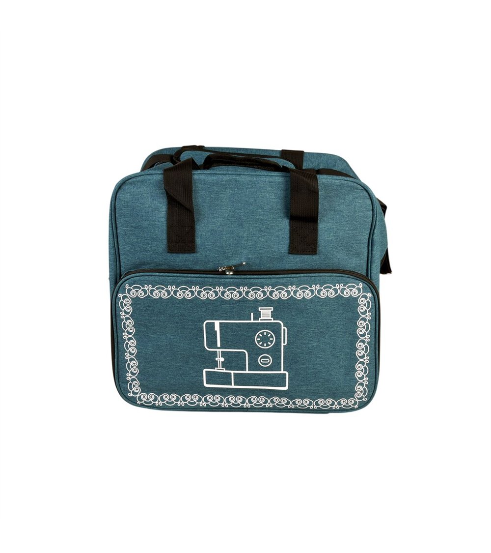 Sac pour machine à coudre/surjeteuse bleu roi 38x29x36cm