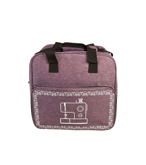 Sac pour machine à coudre/surjeteuse violet lilas 38x29x36cm