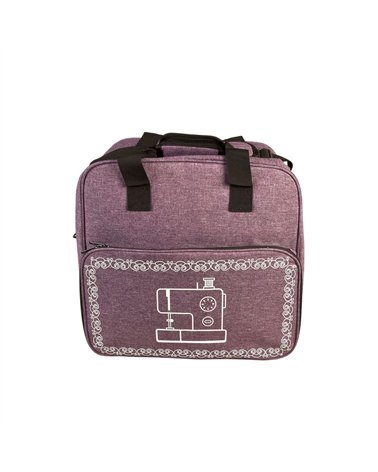 Sac pour machine à coudre/surjeteuse violet lilas 38x29x36cm