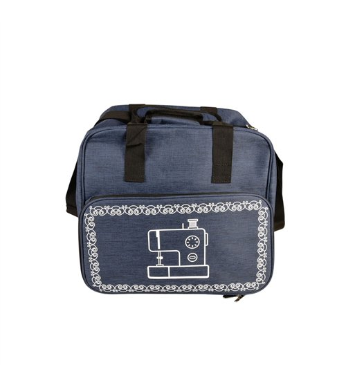 Sac pour machine à coudre/surjeteuse bleu marine 38x29x36cm