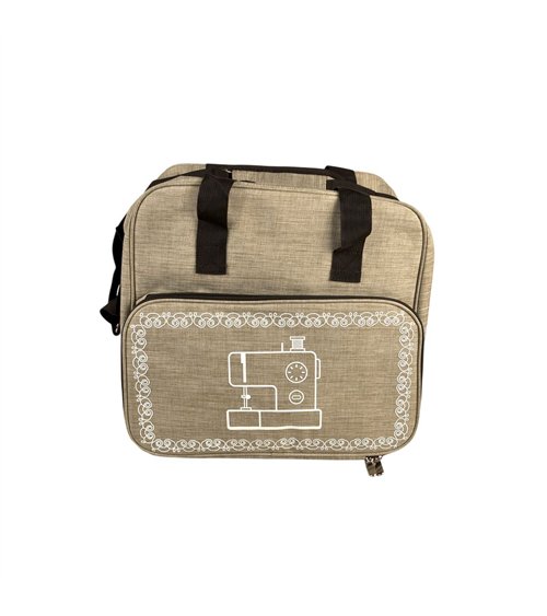 Sac pour machine à coudre/surjeteuse marron antilope 38x29x36cm