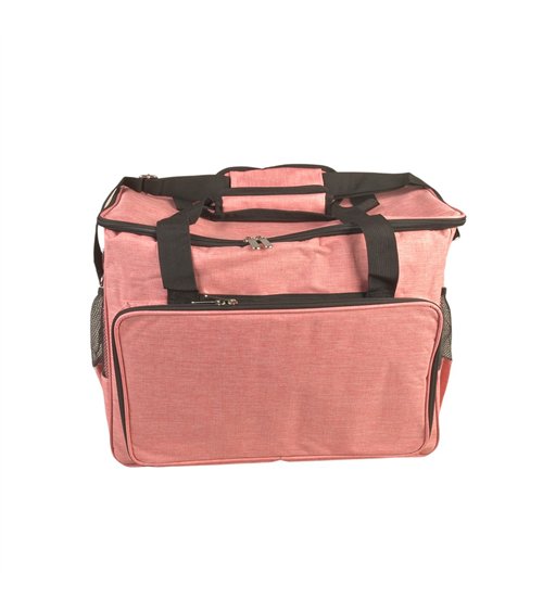 Sac pour machine à coudre/surjeteuse rose layette 40x24x35cm