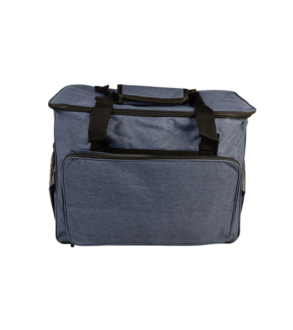 Sac pour machine à coudre/surjeteuse bleu marine 40x24x35cm
