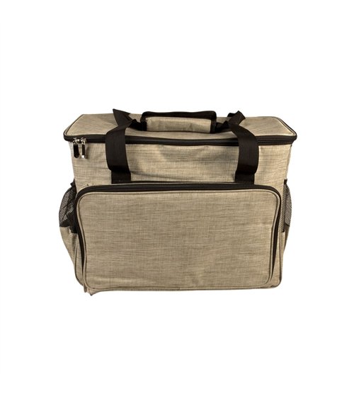 Sac pour machine à coudre/surjeteuse marron antilope 40x24x35cm