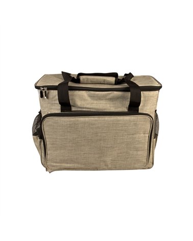 Sac pour machine à coudre/surjeteuse marron antilope 40x24x35cm