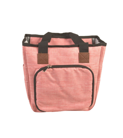 Bolso de punto rosa bebe 23x26x14cm