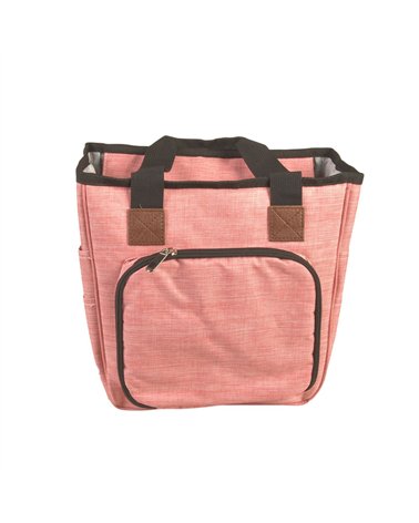 Sac tricot rose layette 23x26x14cm