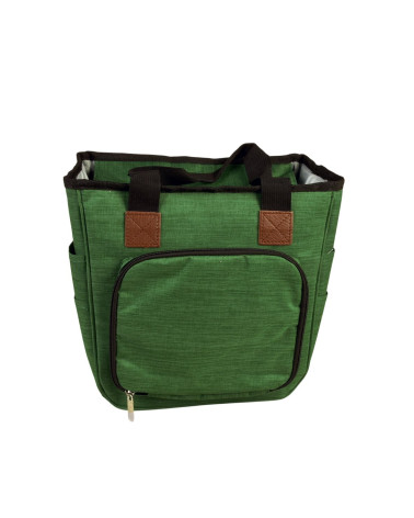 Weidengrüne Stricktasche 23x26x14cm
