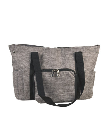 Hellgraue Balltasche 40x28x17cm