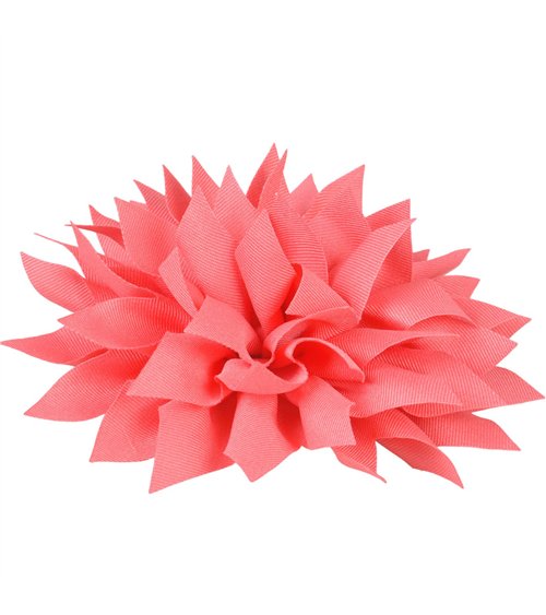 Broche fleur pivoine 14cm rouge nectar