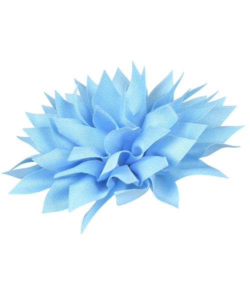 Spilla fiore peonia 14 cm azzurro cielo