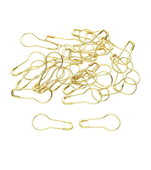 Schachtel mit 80 Pins 22 mm Gold