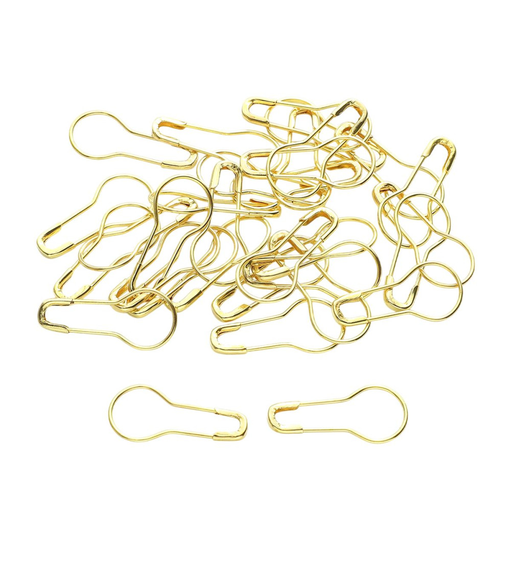 Box of 80 pins 22mm gold