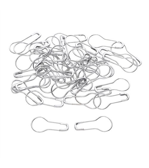 Boîte de 80 épingles 22mm argent
