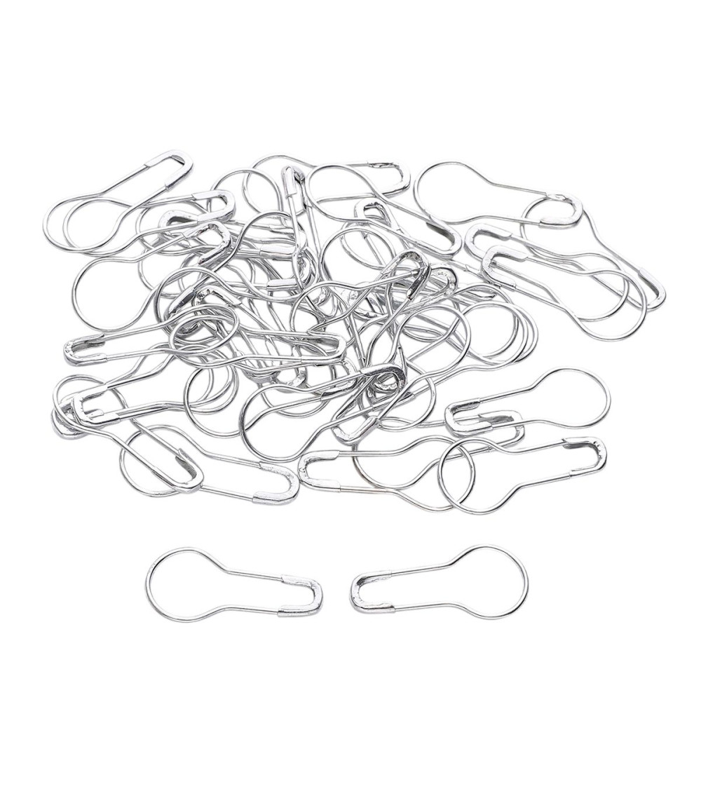 Schachtel mit 80 Stiften, 22 mm, silberfarben