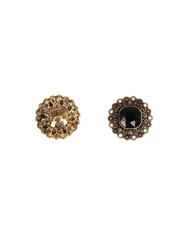 Bouton strass noir