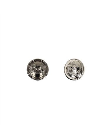 Lot de 6 boutons métal ancre argent