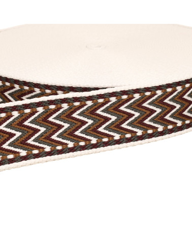 14.5m reel herringbone strap 38mm burgundy