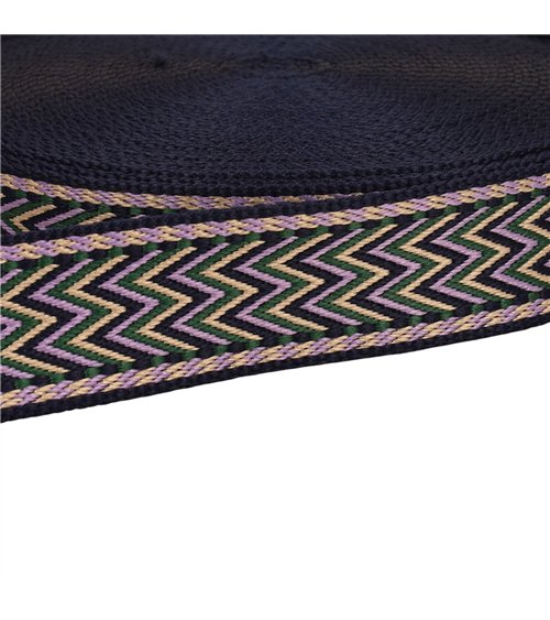 Bobine 14,5m sangle chevrons 38mm parme
