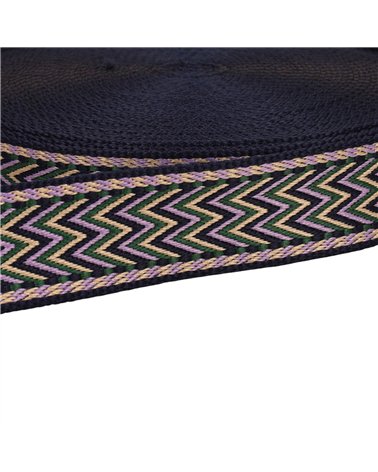 Bobine 14,5m sangle chevrons 38mm parme
