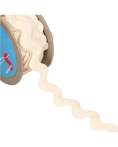 Bobine 15m serpentine géante chinée 33mm écru