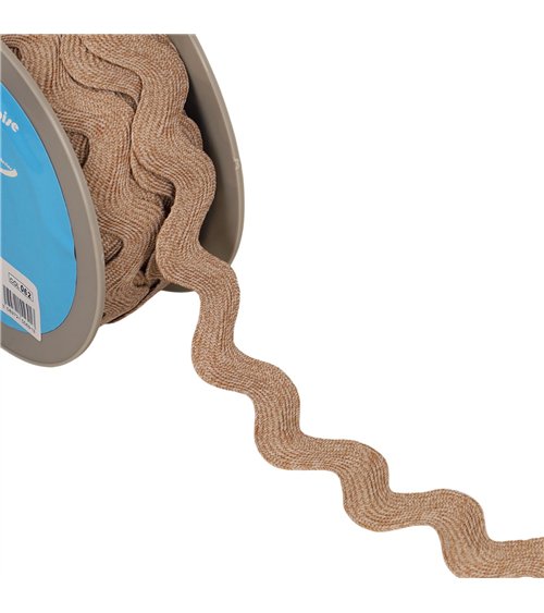 Bobine 15m serpentine géante chinée 33mm marron clair