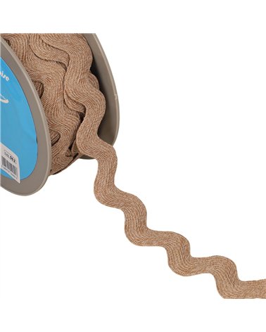 Bobine 15m serpentine géante chinée 33mm marron clair