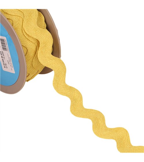 Bobine 15m serpentine géante chinée 33mm jaune paille