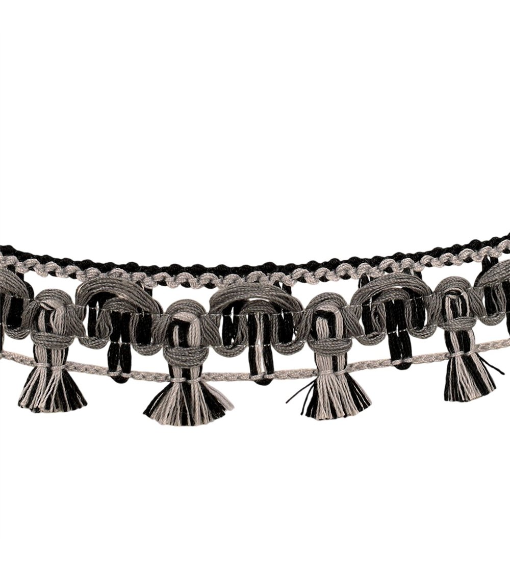 Bobine 20m galon flochettes 27mm noir