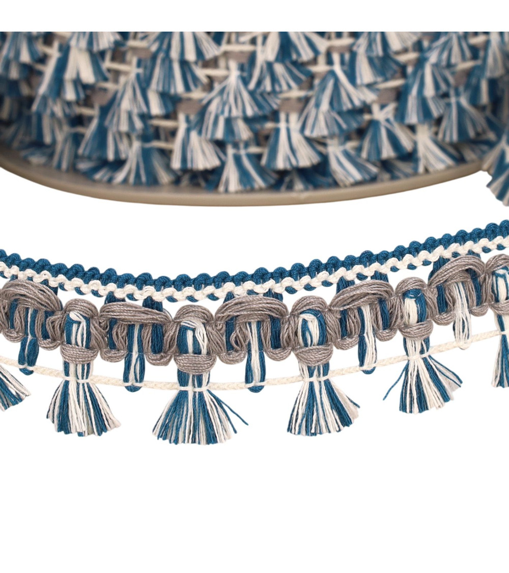 Bobina da 20 m con treccia di dart blu anatra da 27 mm