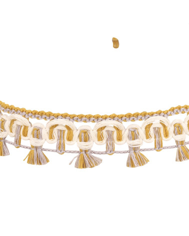 Bobina da 20 m con treccia senape da 27 mm