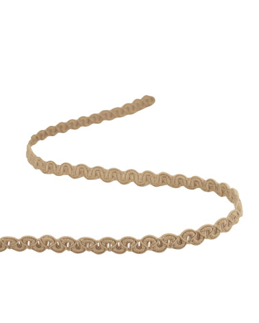 25m Rolle mattes Wellengeflecht 9mm Beige