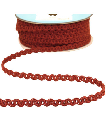 Bobina da 25 m treccia opaca ondulata da 9 mm ruggine