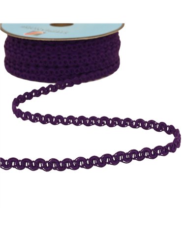 Bobine 25m galon vagues mat 9mm violet