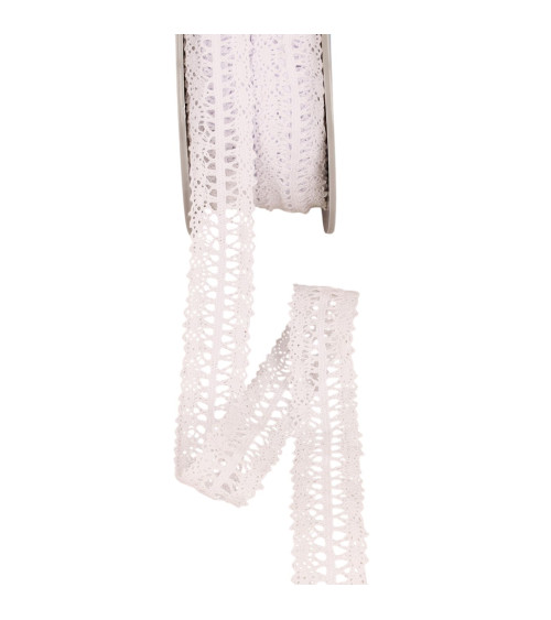 Spool 25m lace between two 25mm white